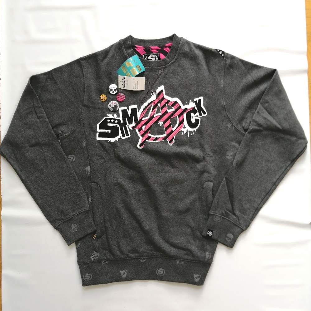 Shmack Y2K Grey Sweater Medium NWT